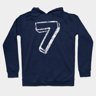 7 Fun Font - Distressed Hoodie